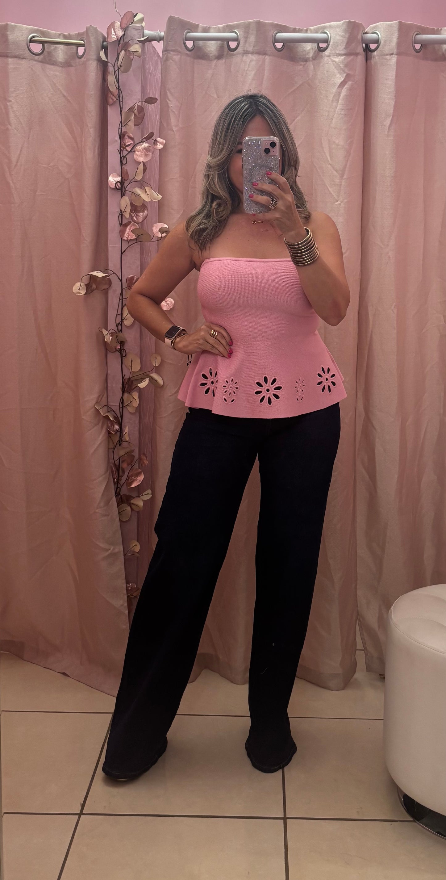 Amelia Knit Peplum Top