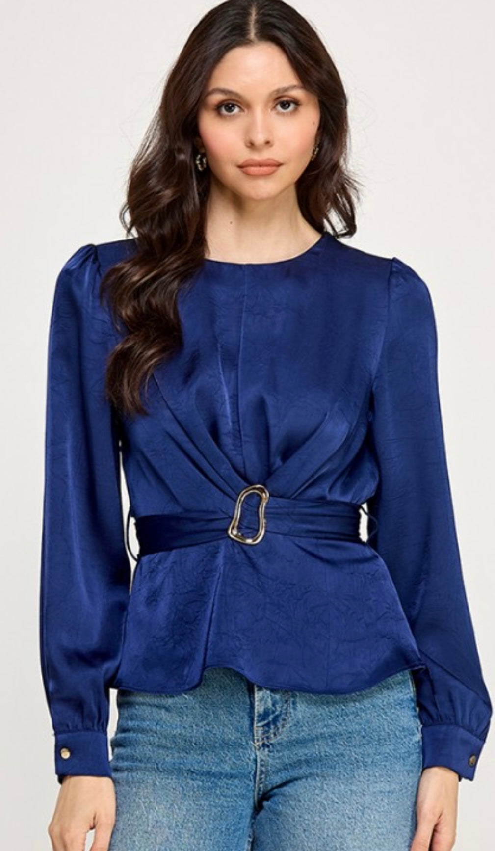 Aurora Navy Top