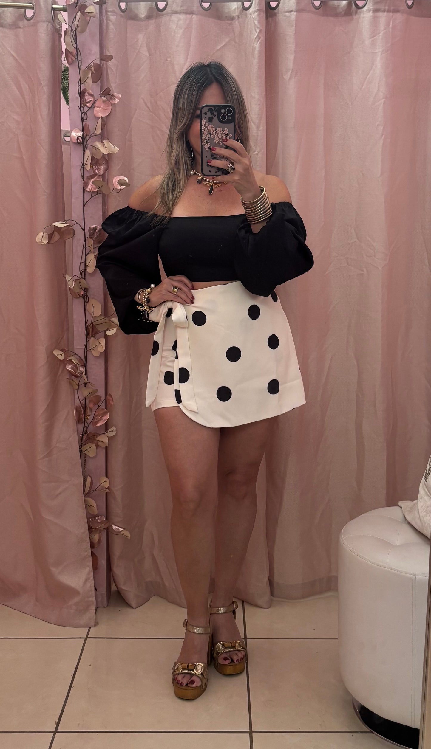 Grace Polka Dot Skort