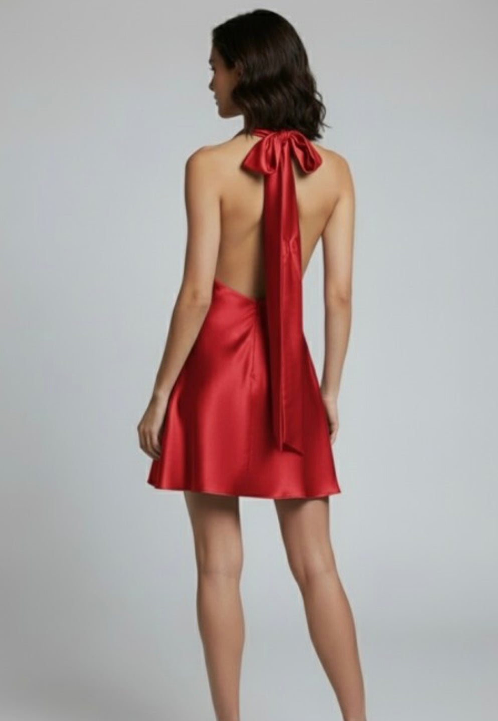 Laurie Satin Red Dress