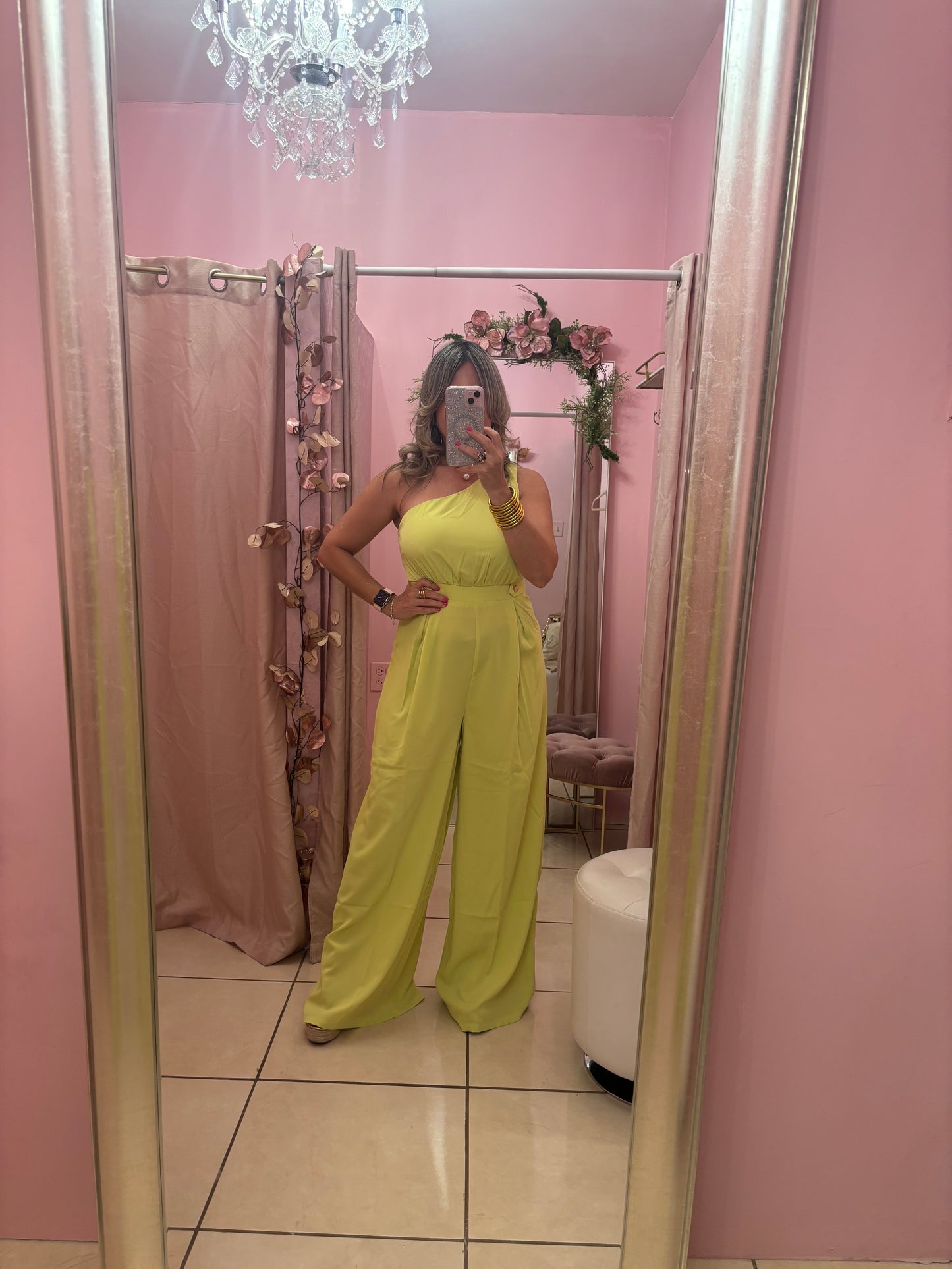 Lorna Lime Jumpsuit