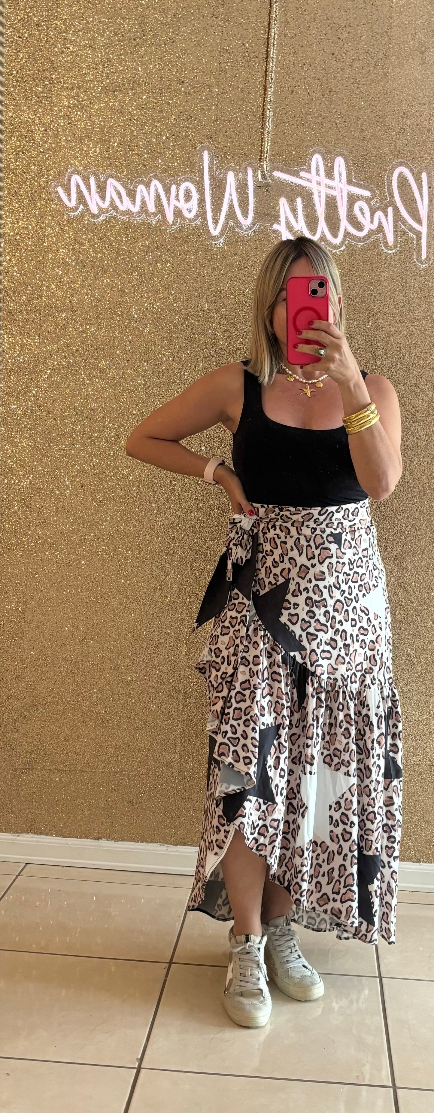 Diana Animal Print Wrap Multi Use Skirt