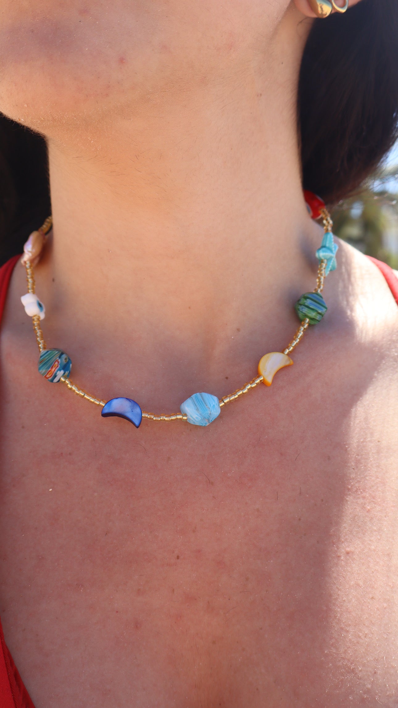 Mixed collar necklace