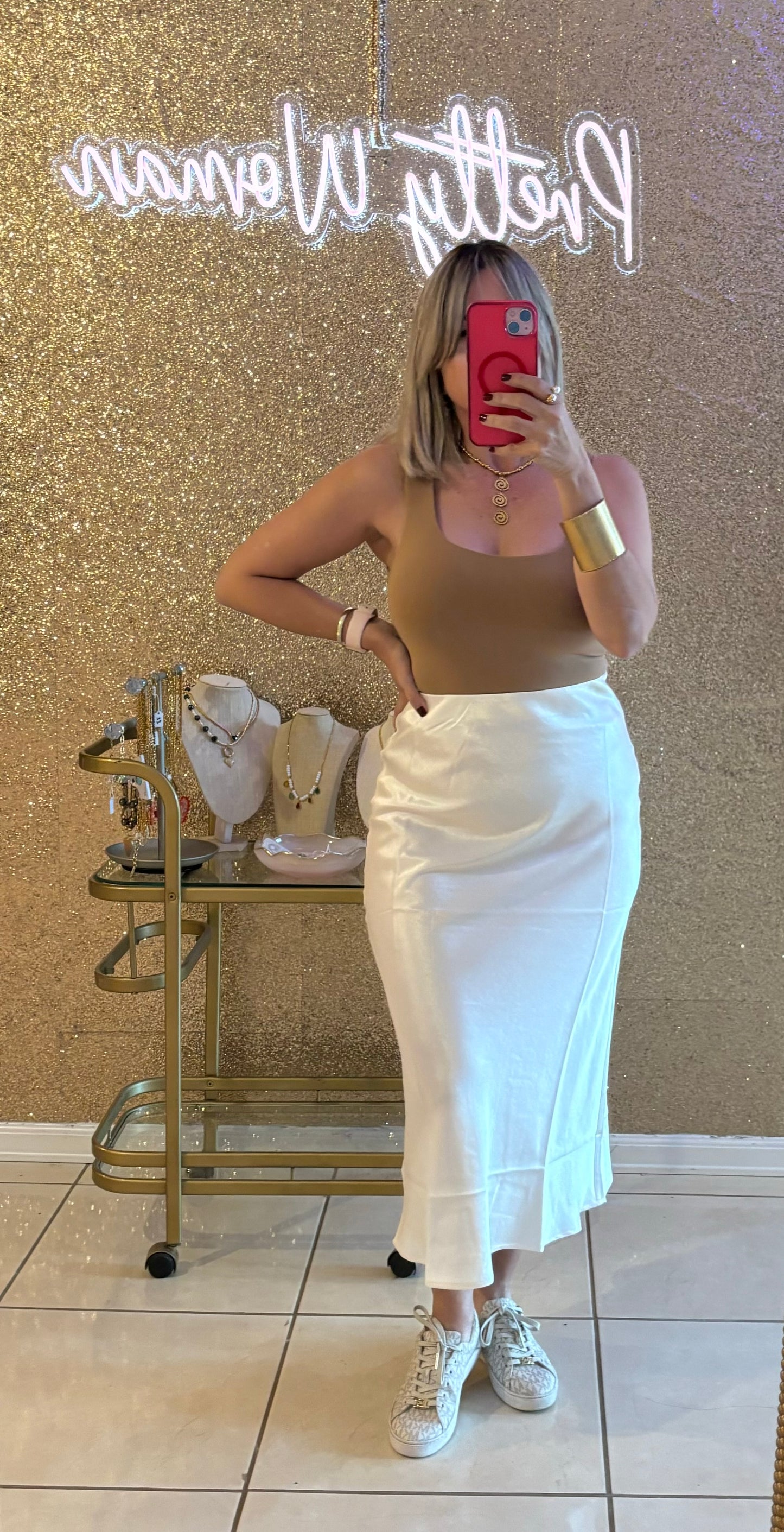 Carolina Satin Skirt