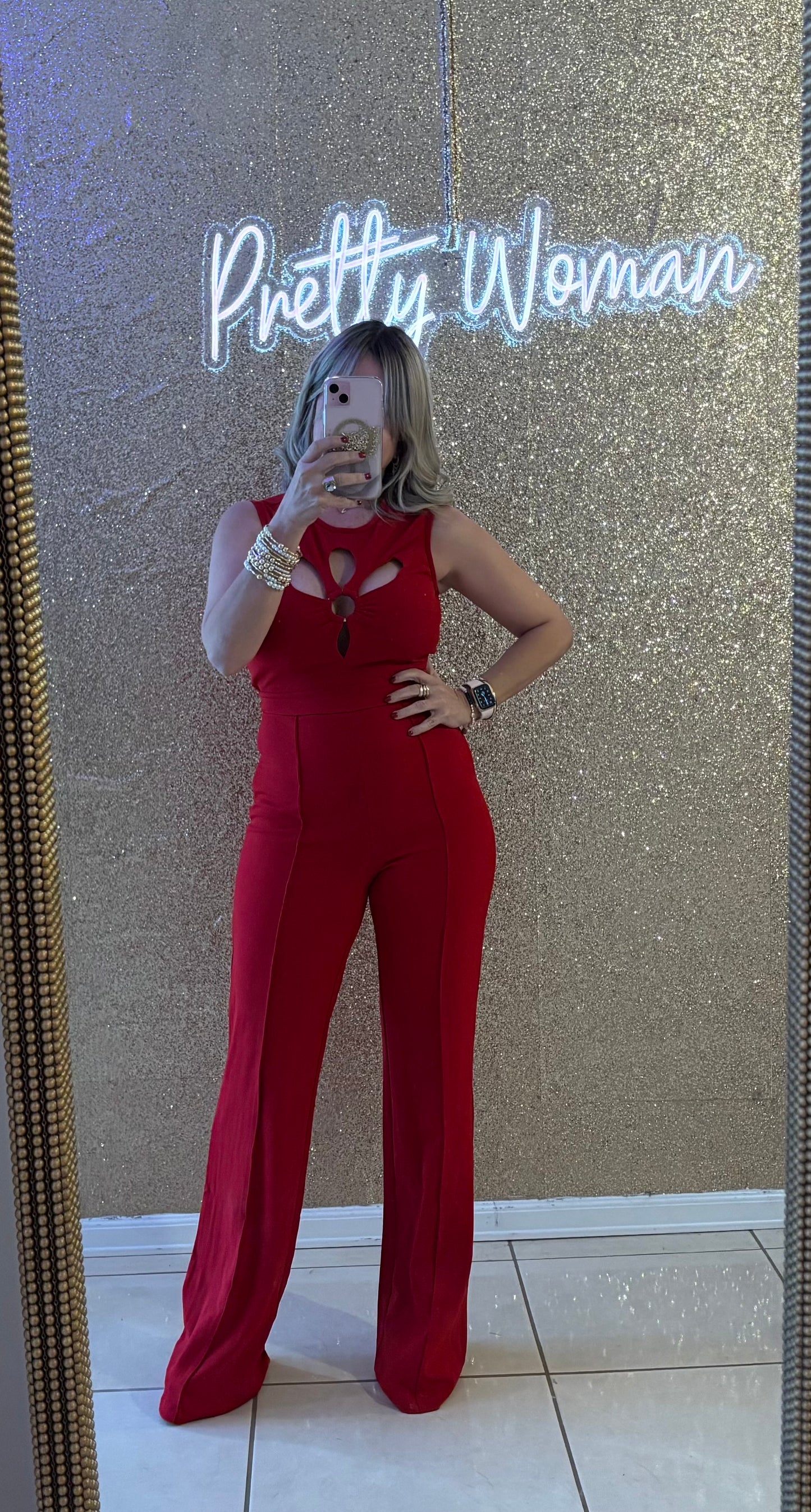 Bianca Red Jumpsuit