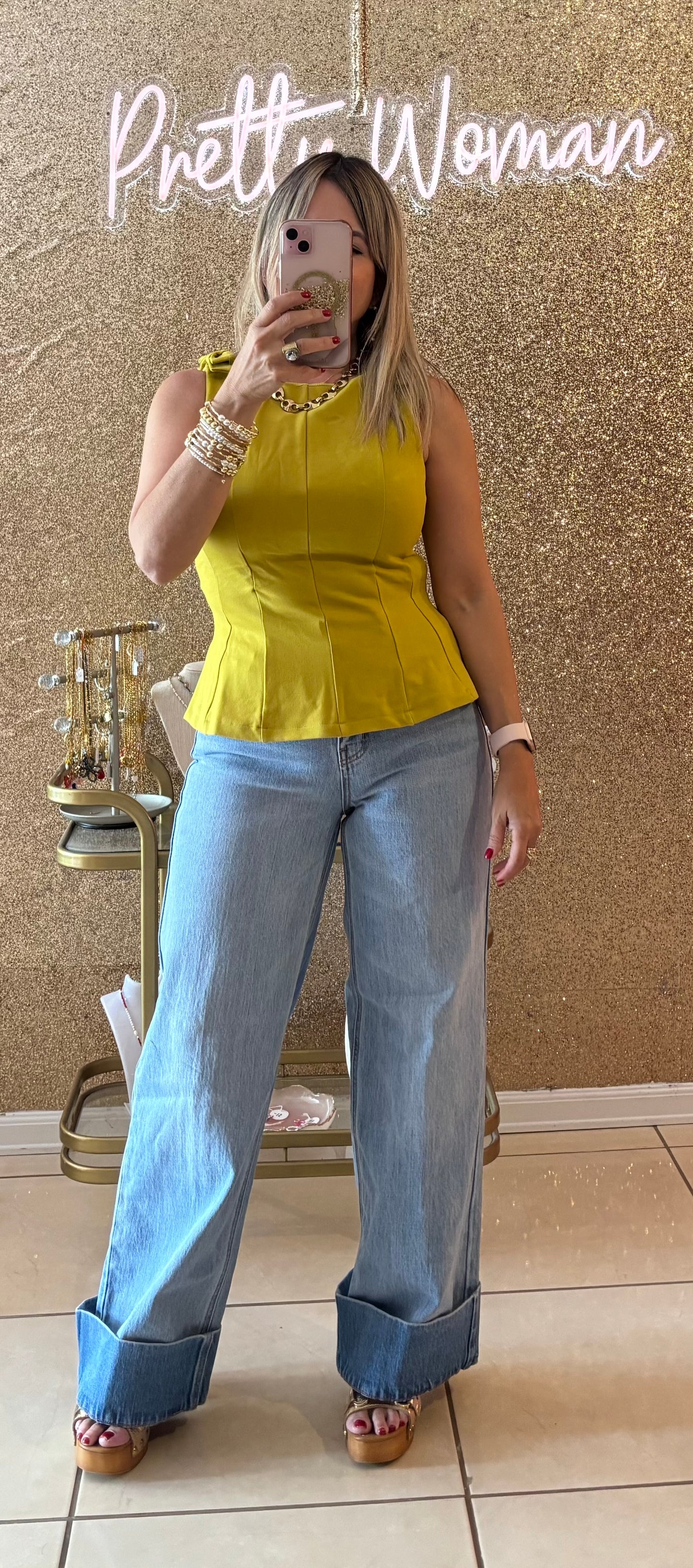 Bianca Peplum Top