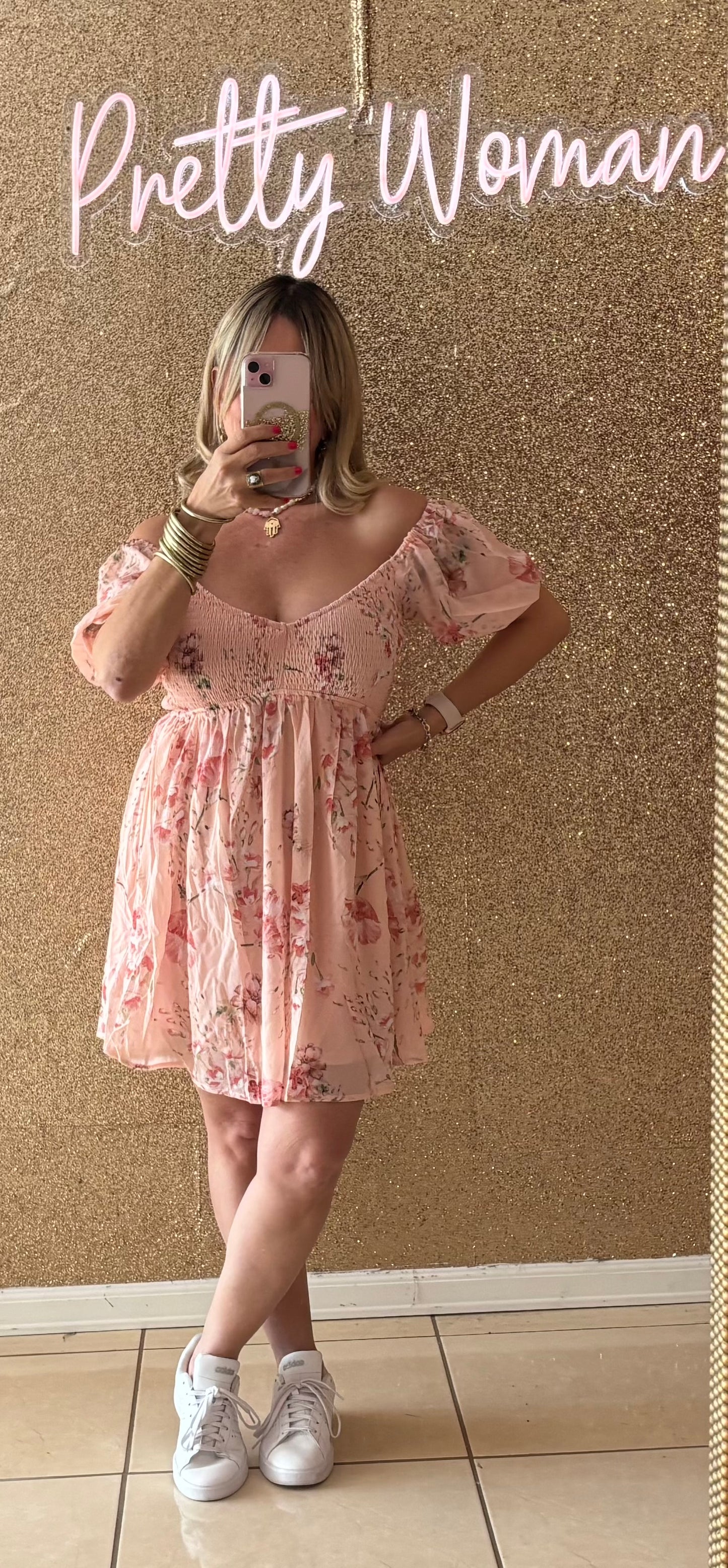 Juliette Blush Print Dress
