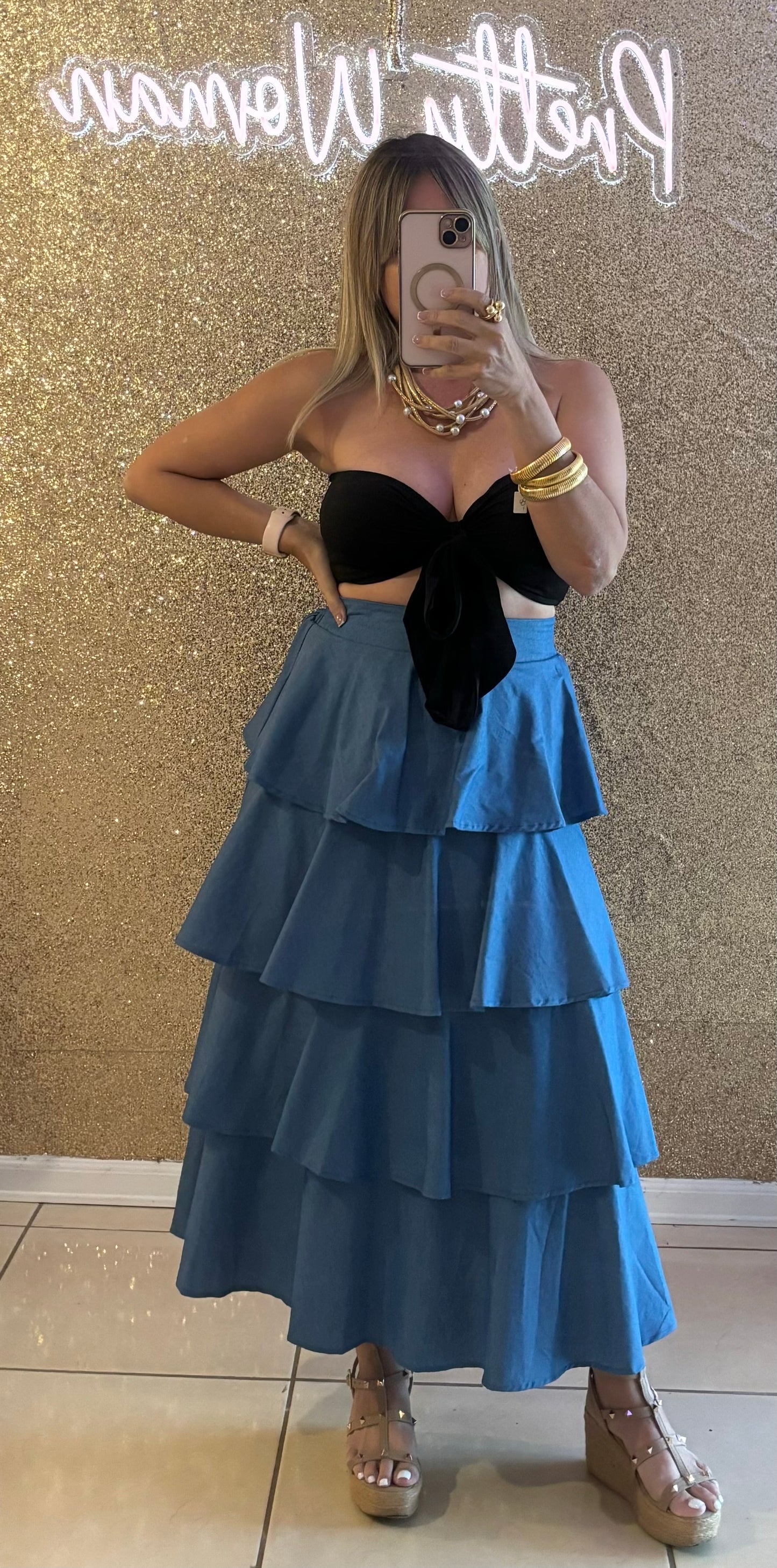 Arianna Top & Skirt Set