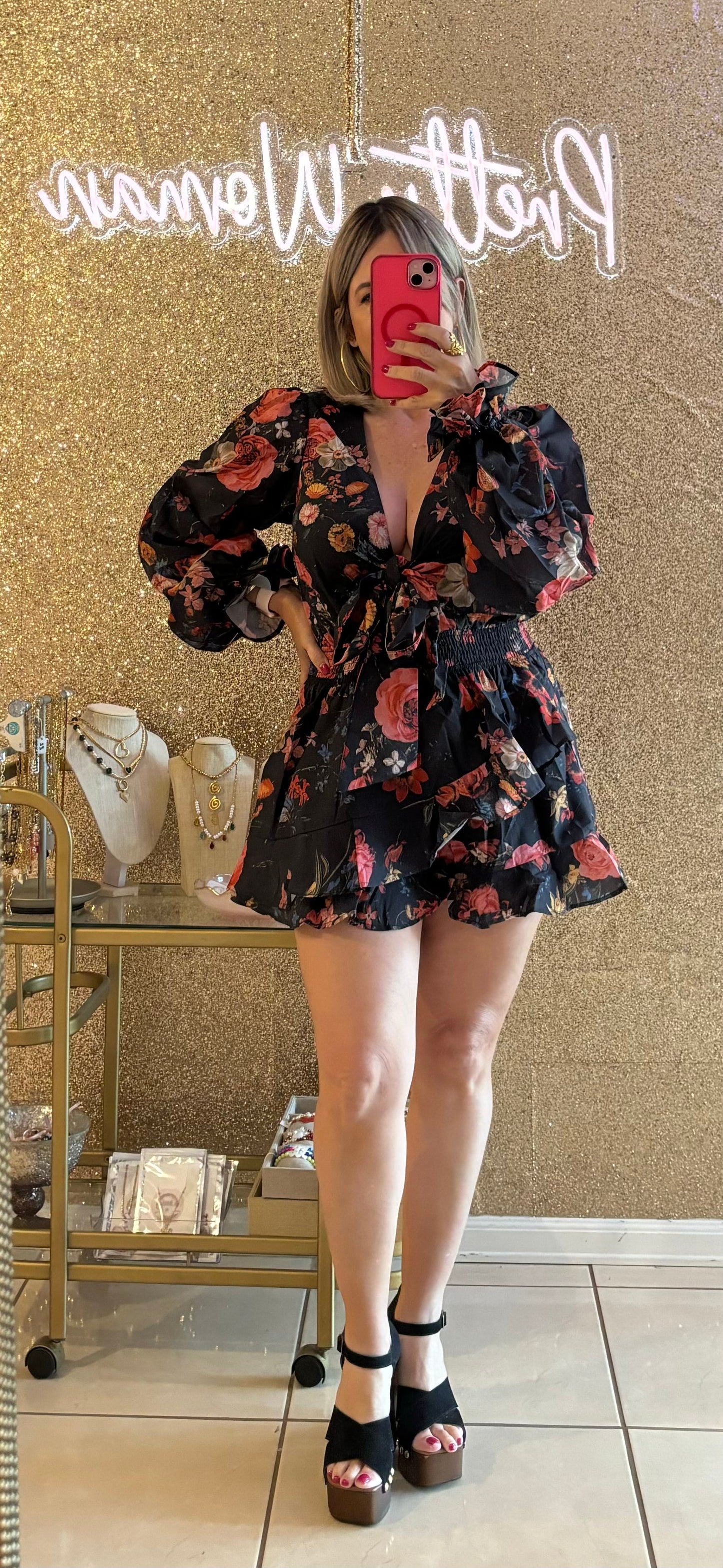 Lucia Flower Romper