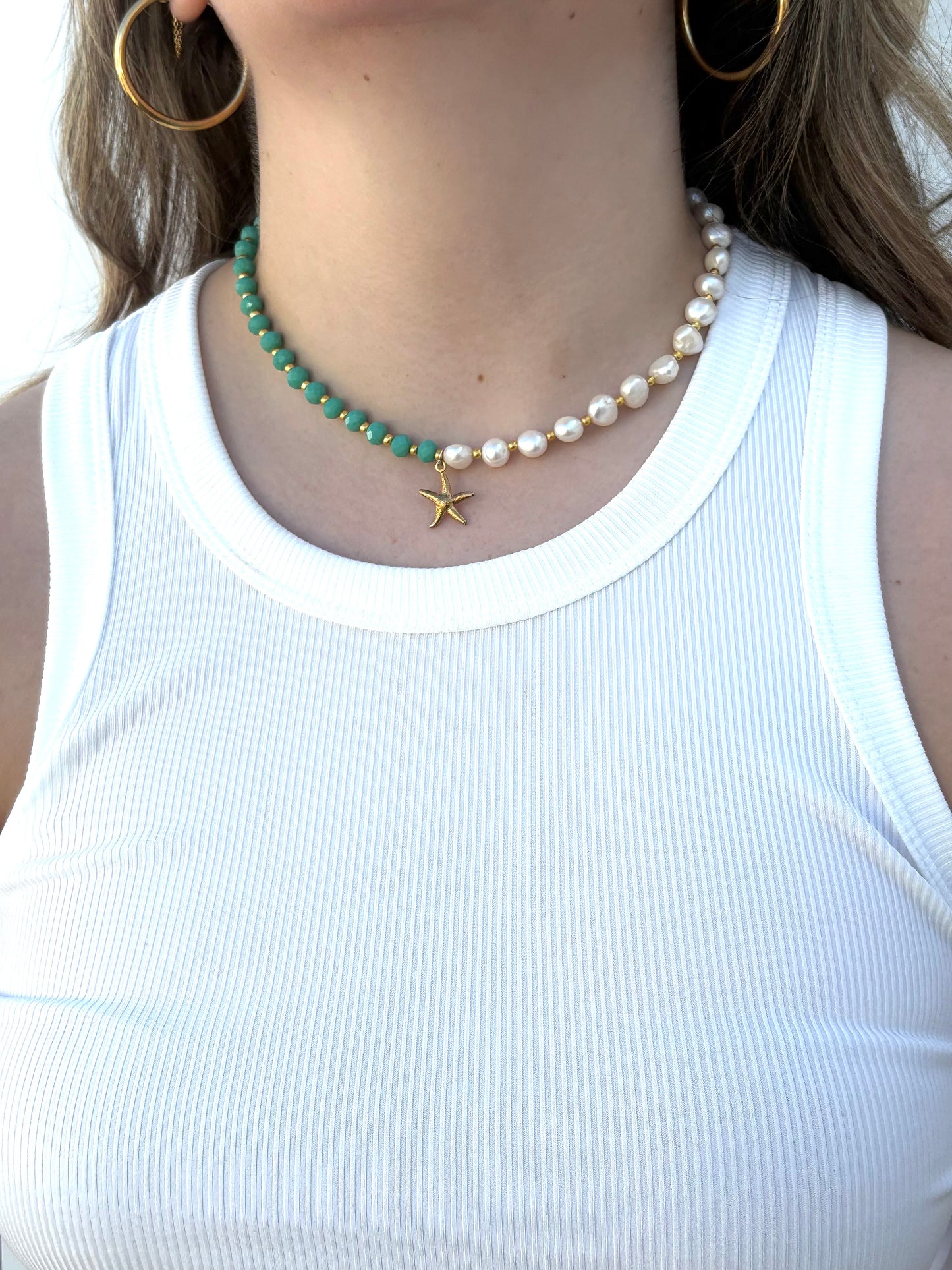 Sea Star pearl necklace
