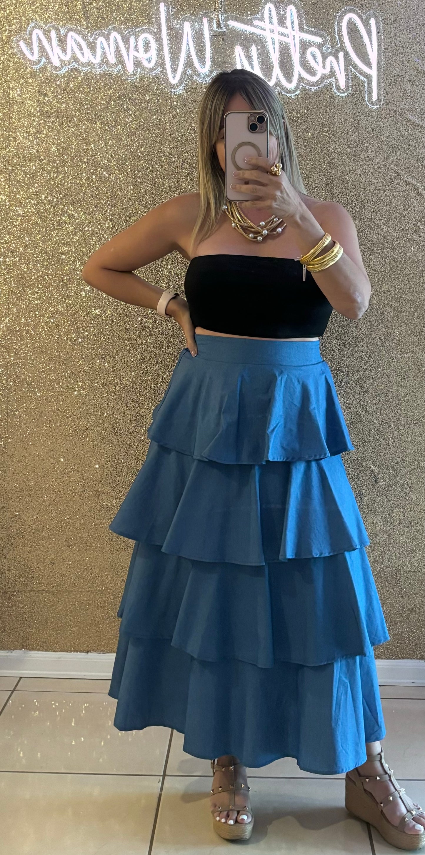 Arianna Top & Skirt Set