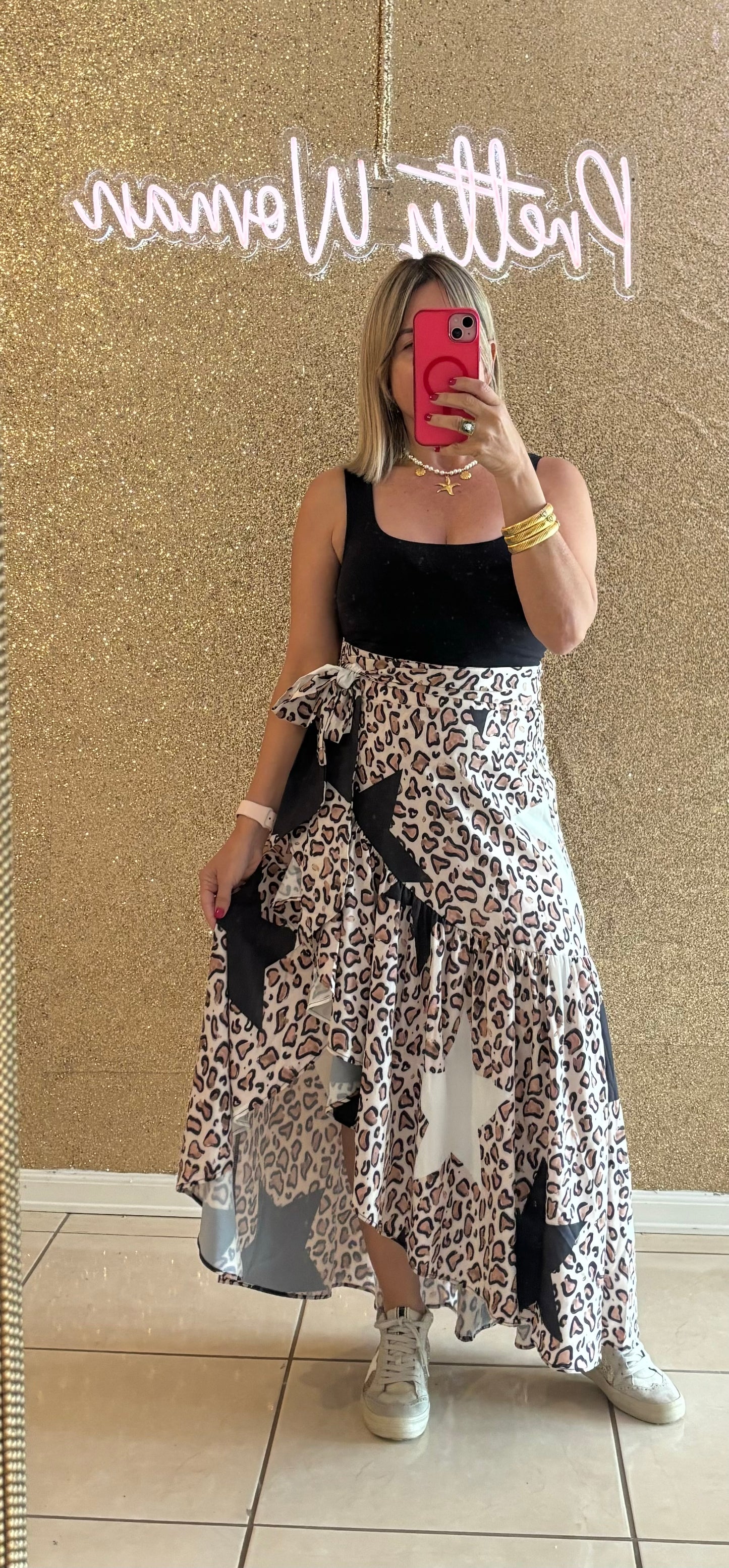 Diana Animal Print Wrap Multi Use Skirt