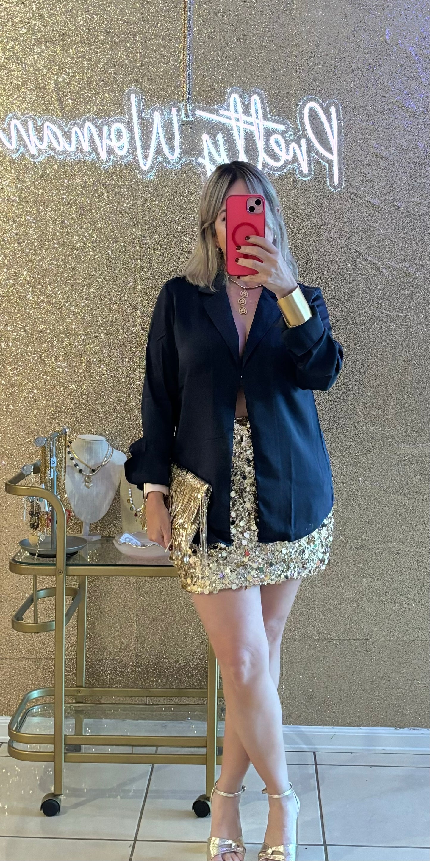 Zamira Midnight Satin Top