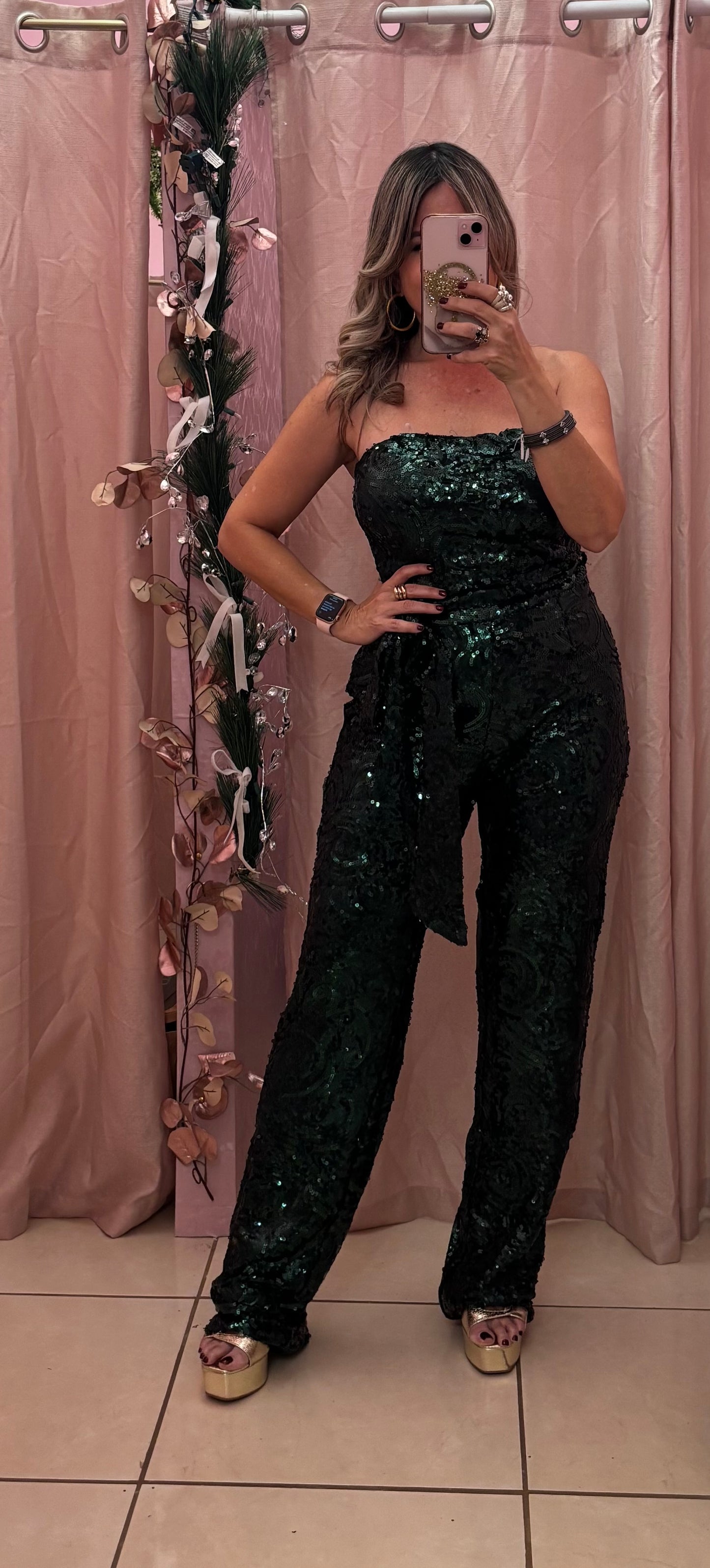 Silma Hunter Green Jumpsuit