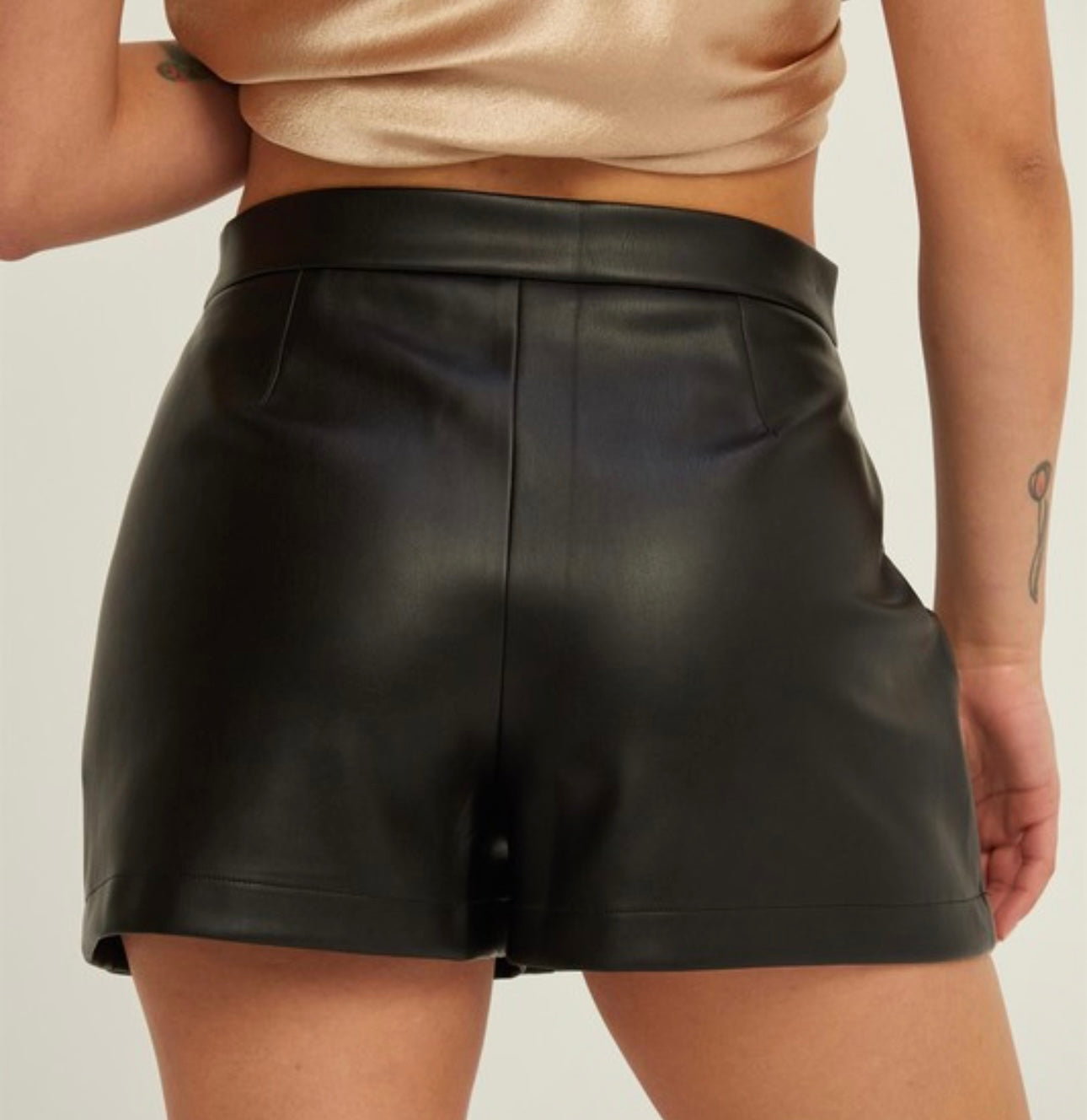 Aurora Leather Skort