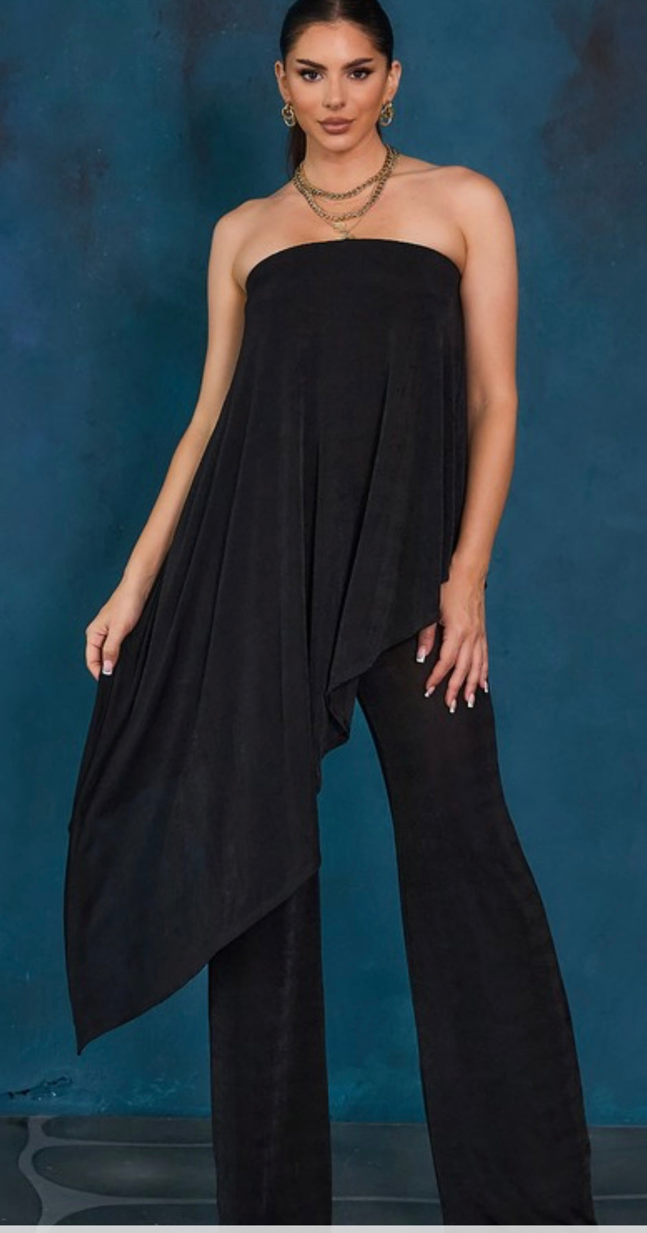 Indira Black Jumpsuit