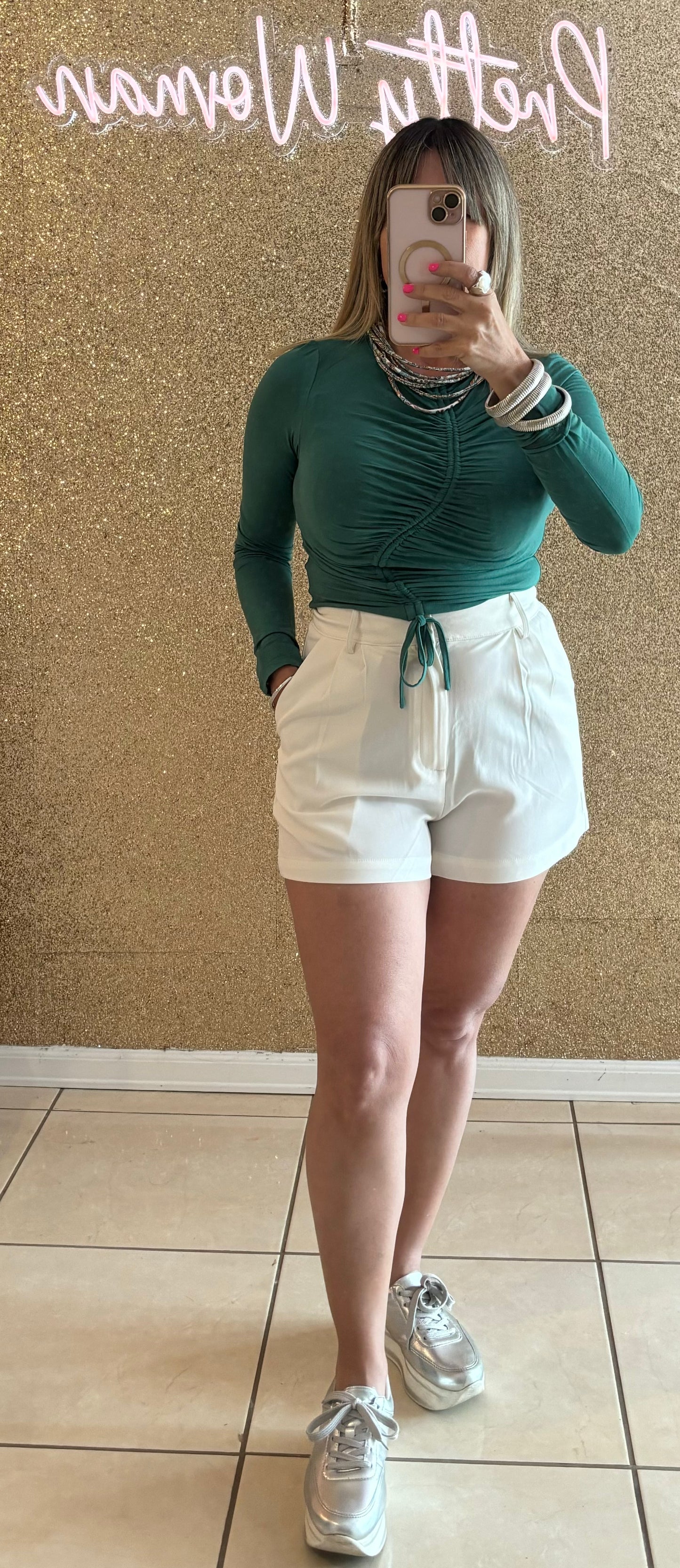 Ibiza green top