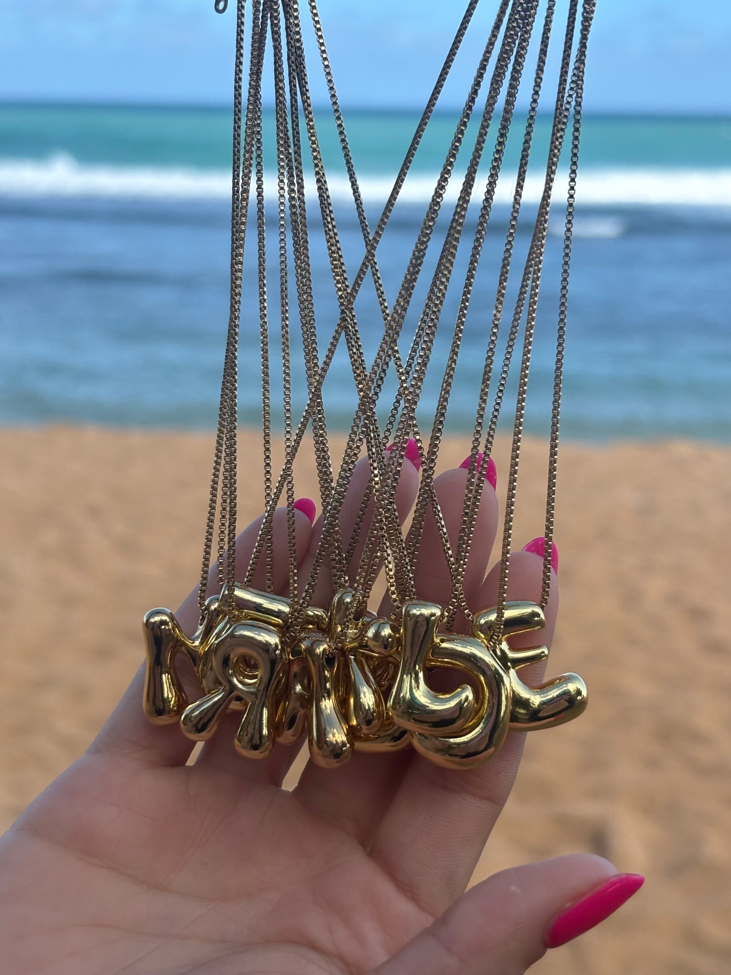 FUNKY LETTER NECKLACLE