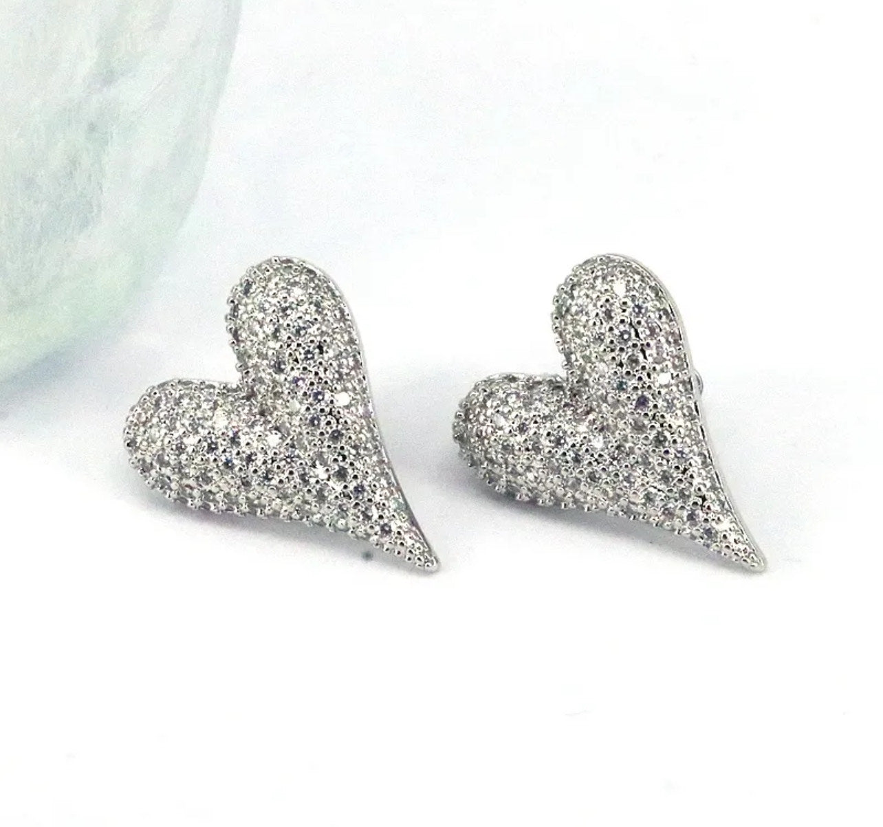 Silver Heart Earrings