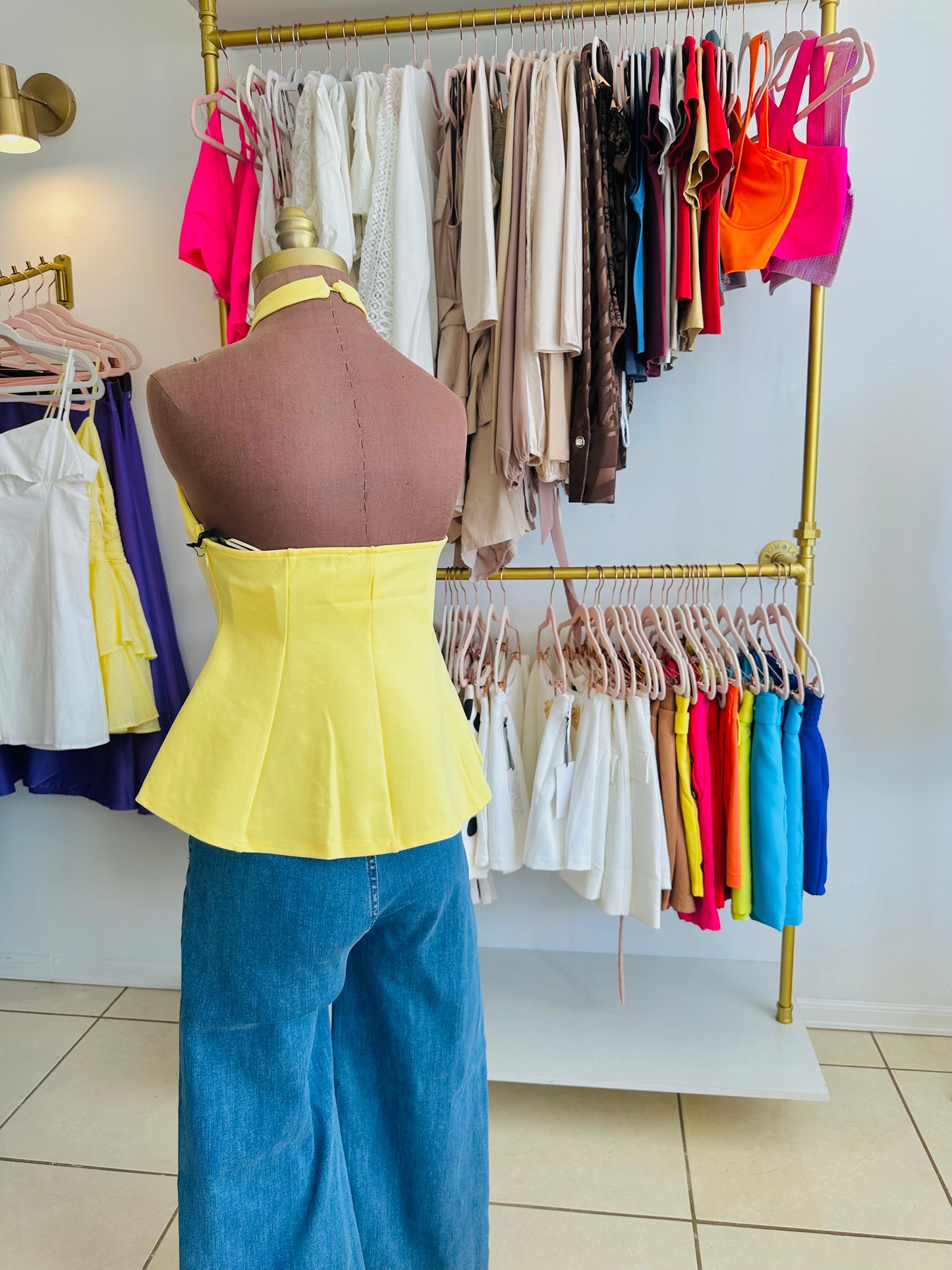 Cecilia Yellow Top