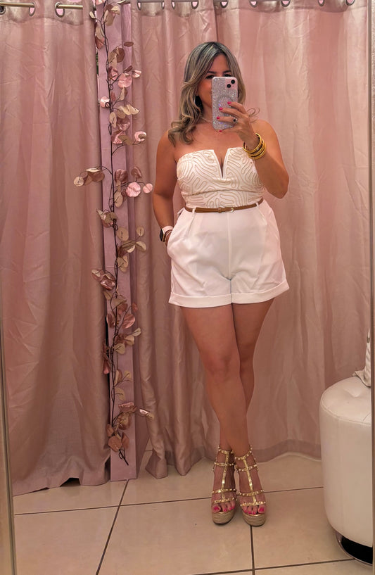Kiara Off White Romper