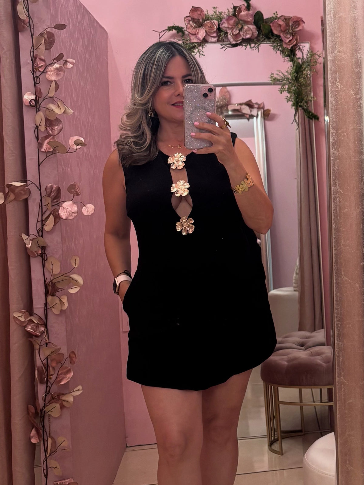 Mariana Black Romper