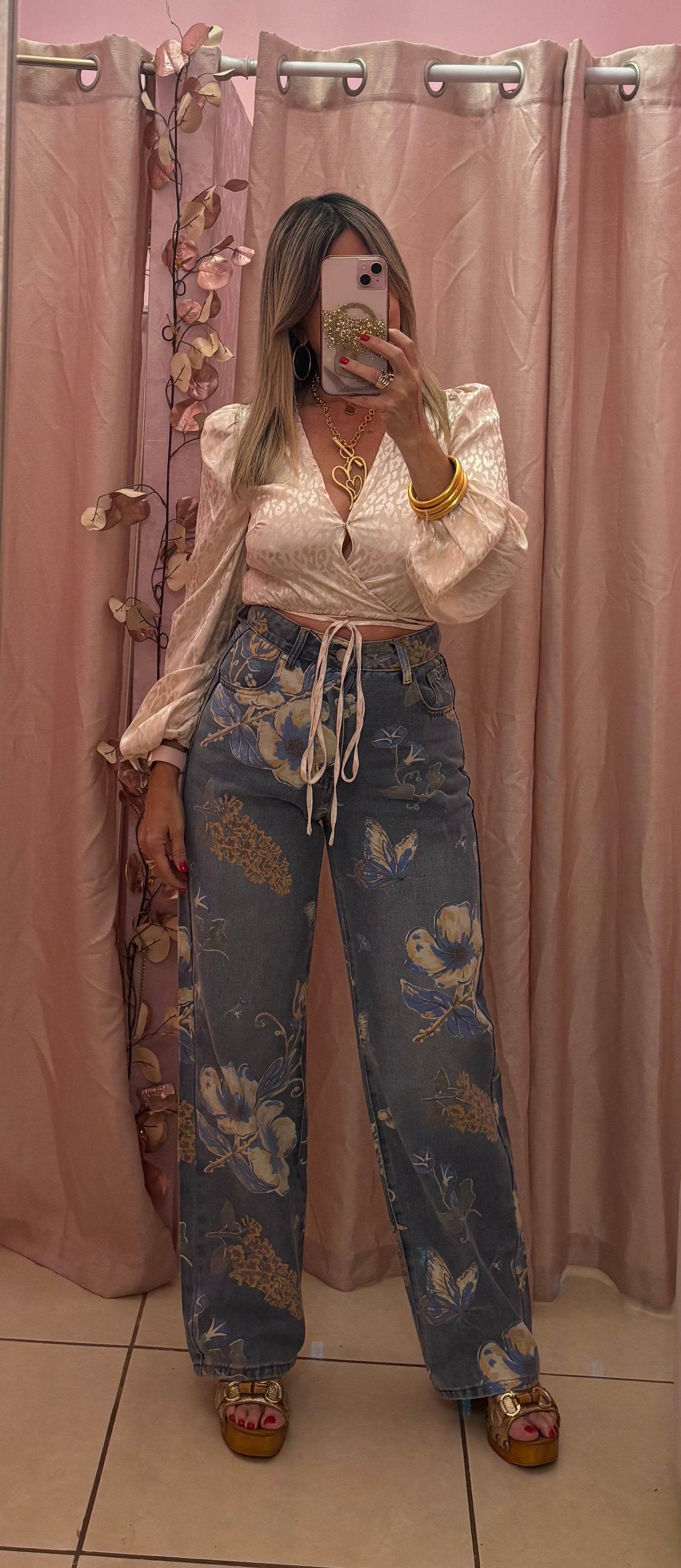Carolina Flower Jeans
