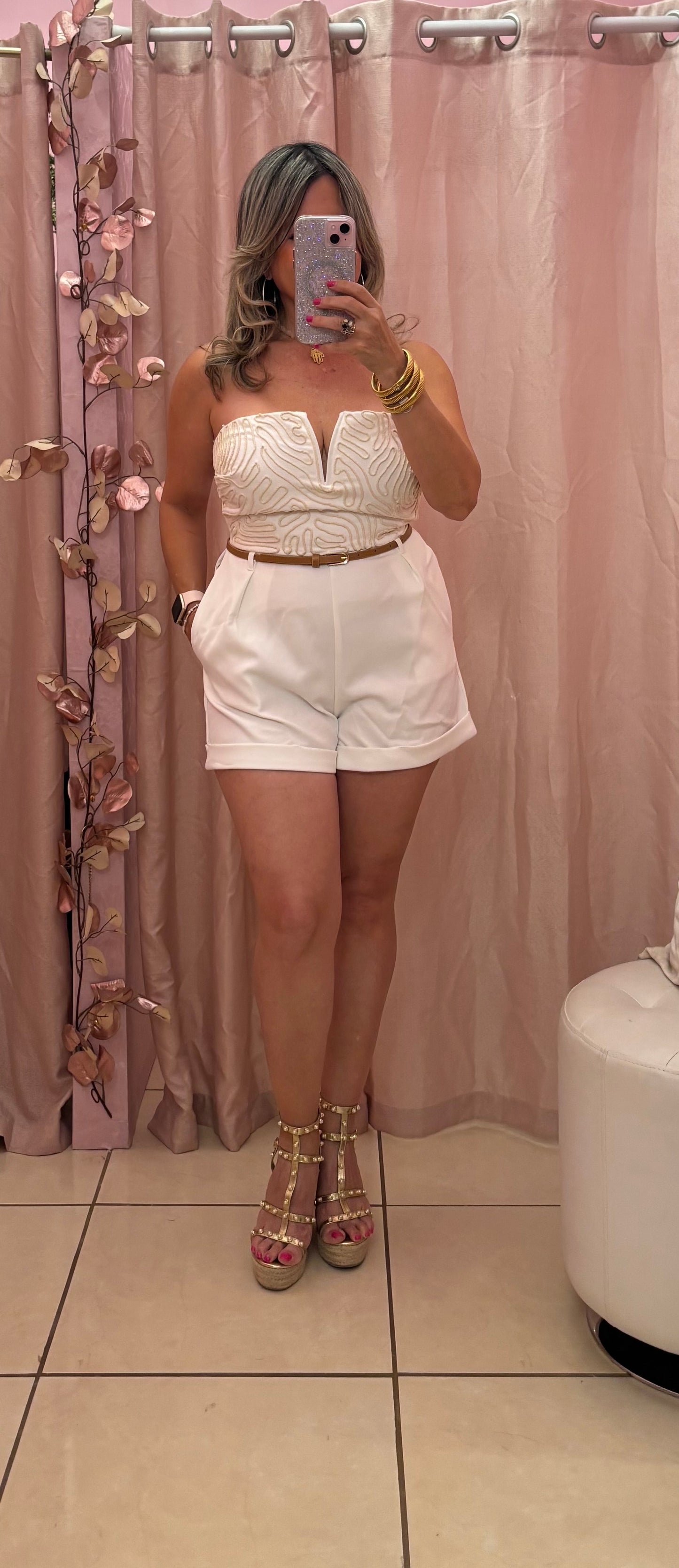 Kiara Off White Romper