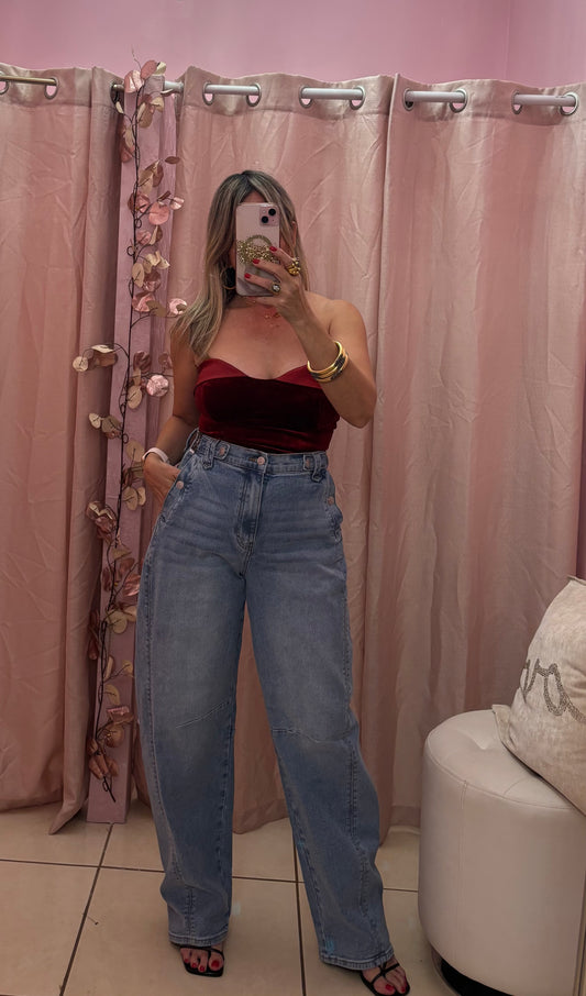 Sandy Velvet Top