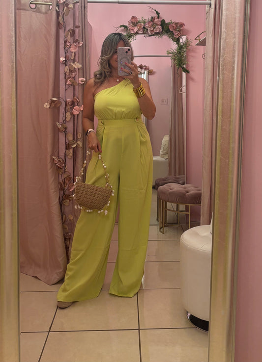 Lorna Lime Jumpsuit