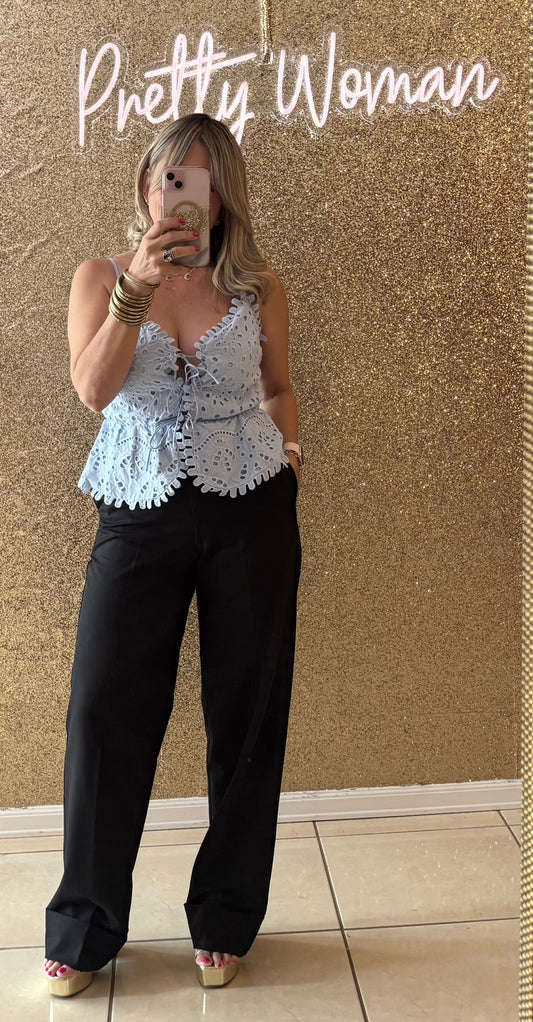 Miranda Eyelet Top