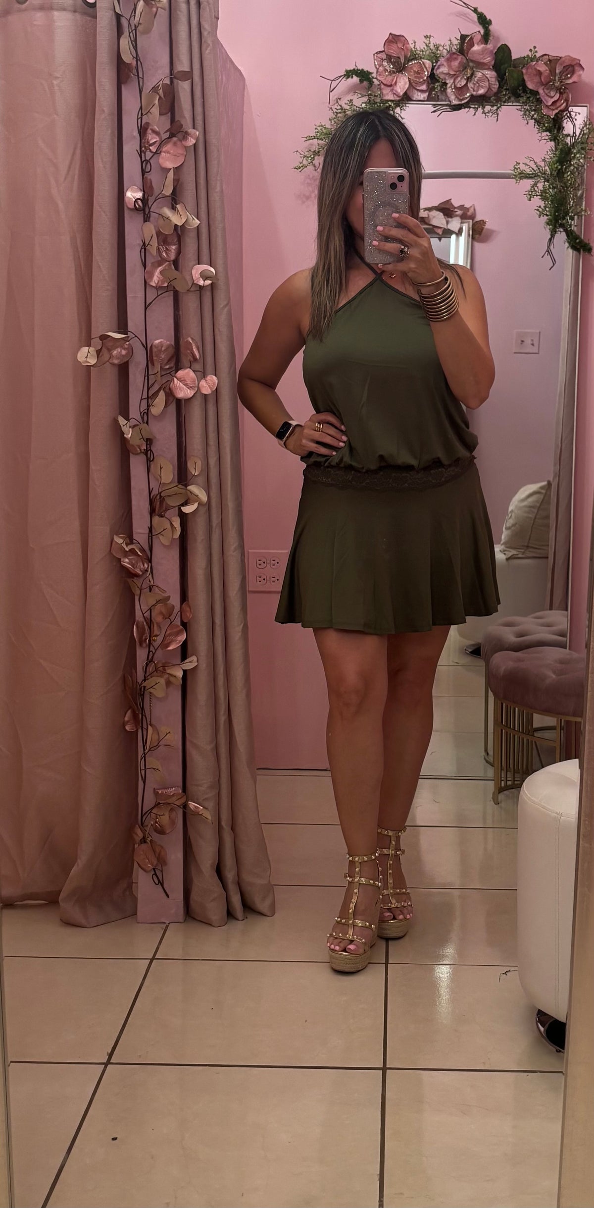 Eloisa Olive Dress