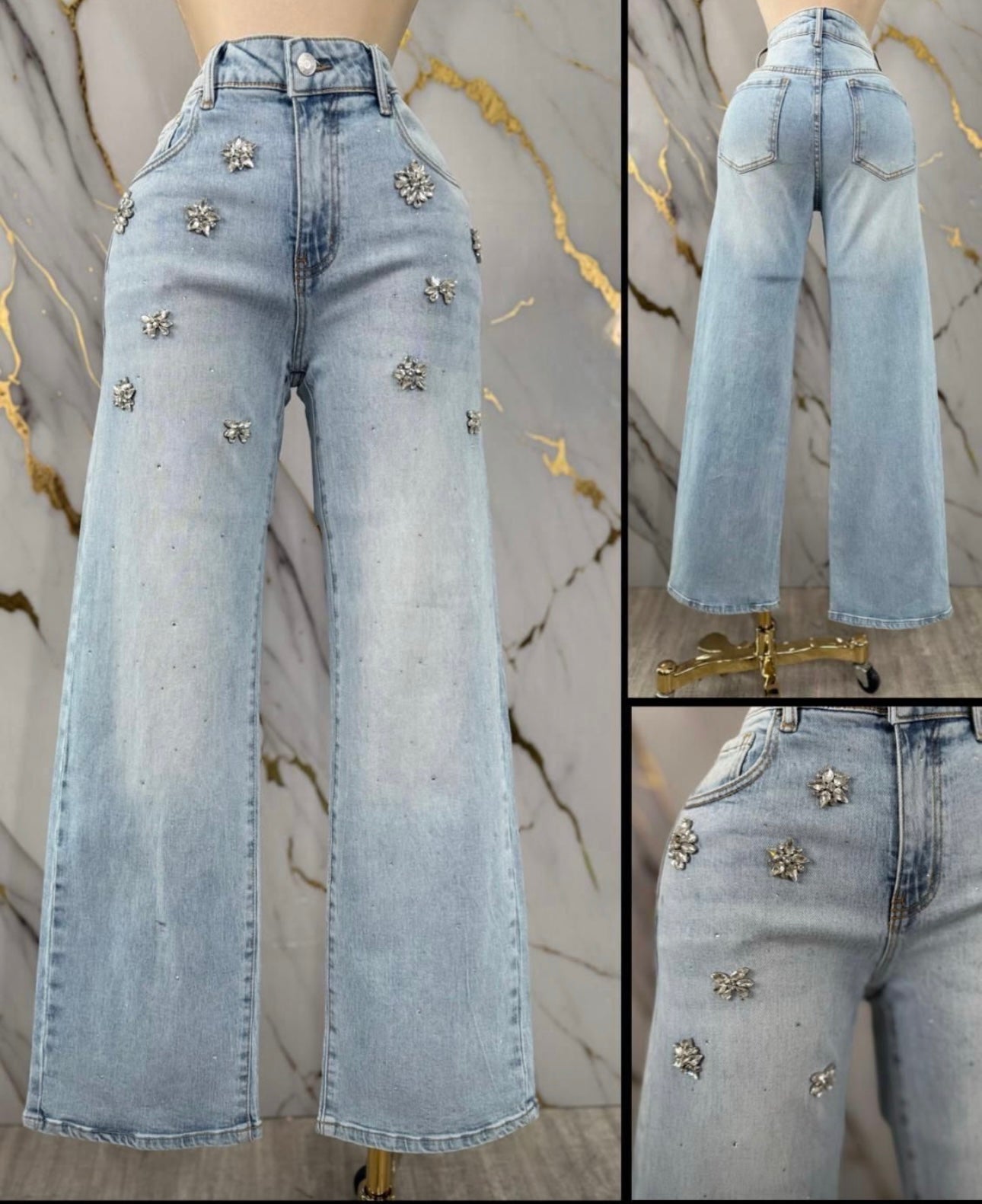 Lucia Rhinestone Jeans