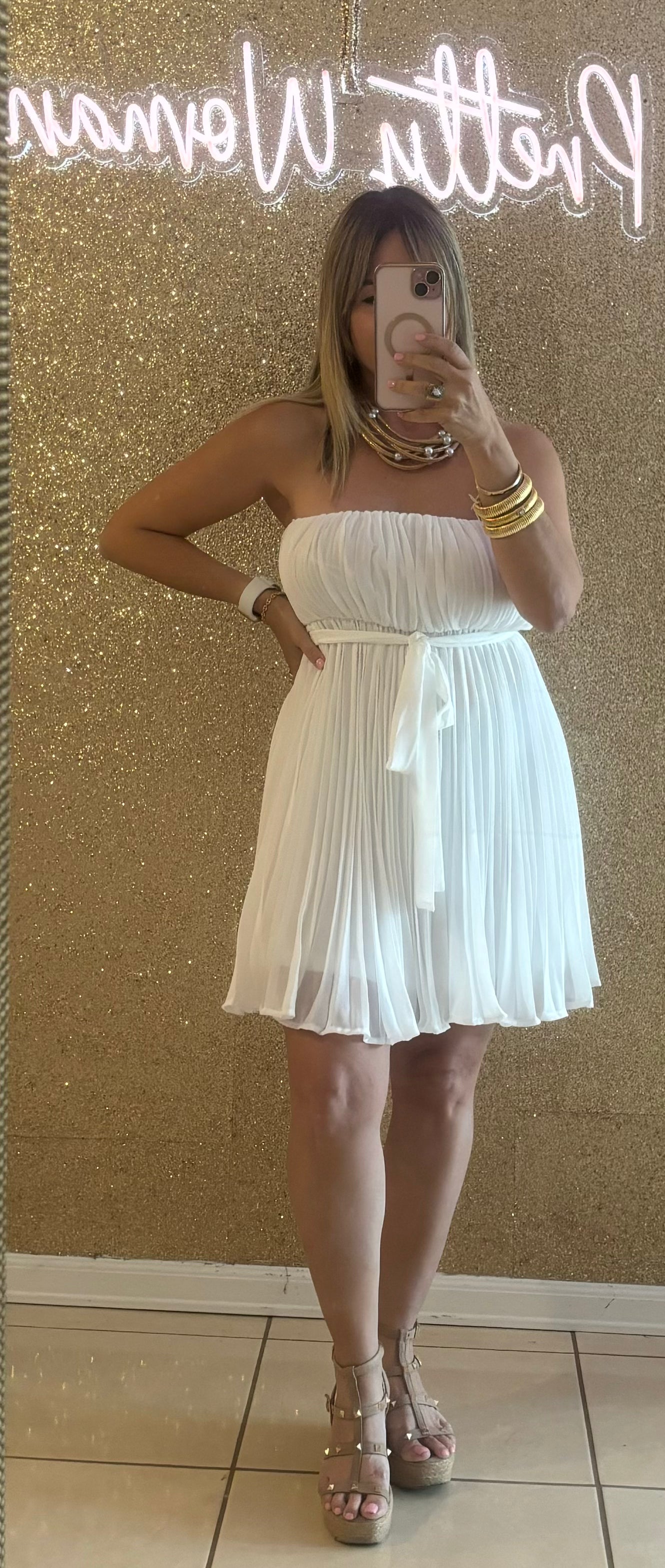 Amalia Pleated Dress