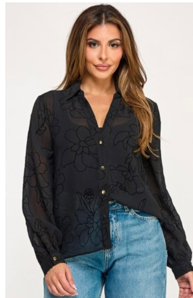 kiara Embroidered Top