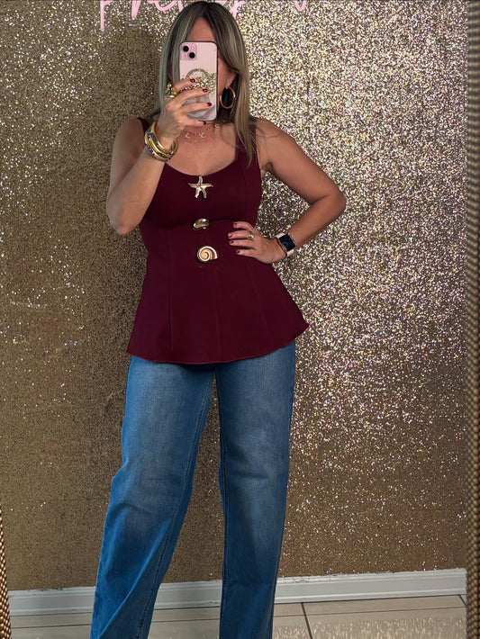 Larissa Peplum Top